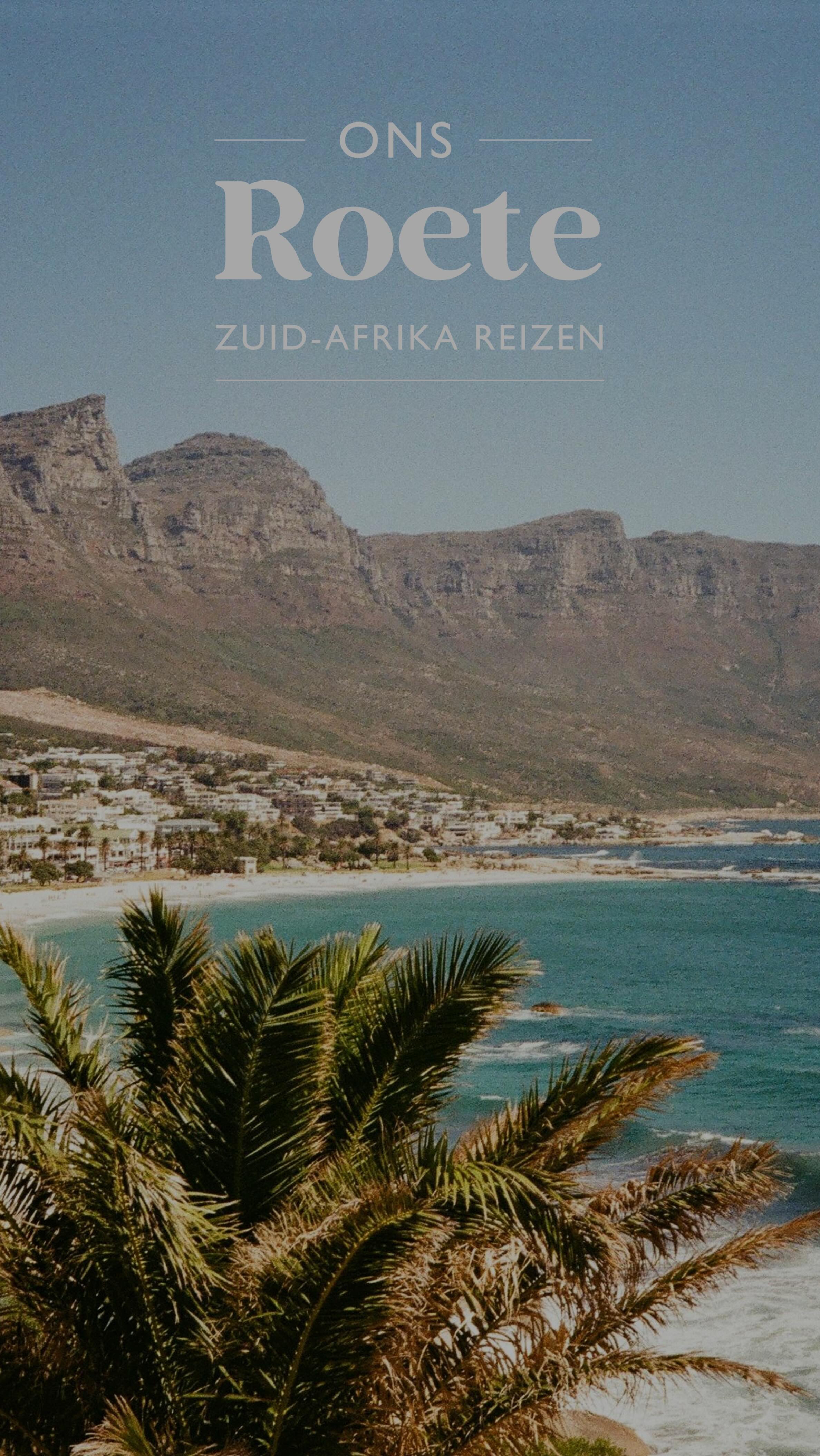 Welkom bij Ons Roete! 💙

In de loop der jaren hebben we Zuid-Afrika leren kennen zoals je dat alleen doet als je er leeft. We kennen de wegen, maar ook de omwegen. 

Met Ons Roete willen we die ervaringen doorgeven.
Geen vastomlijnde routes of standaardprogramma’s, maar inspiratie en bouwstenen waarmee jij jouw eigen reis kunt vormgeven.

Als professioneel reisbureau staan we voor zorgvuldigheid, kwaliteit en betrouwbaarheid. We denken mee, kijken vooruit en zorgen dat alles klopt.

Wil je jouw wensen bespreken? Wij helpen je graag op weg! (Link in bio!) 💙

#onsroete #zuidafrika #bigfive #southafrica #slowtravel