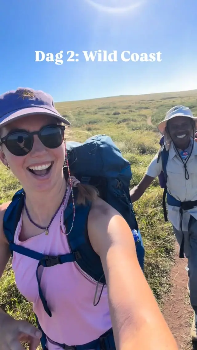 Dag 2 van de hike aan de Wild Coast 🇿🇦☀️ 
22 kilometer, 9 highlights en oneindig veel mooie uitzichten. 
#zuidafrika #onsroete #wildcoastza